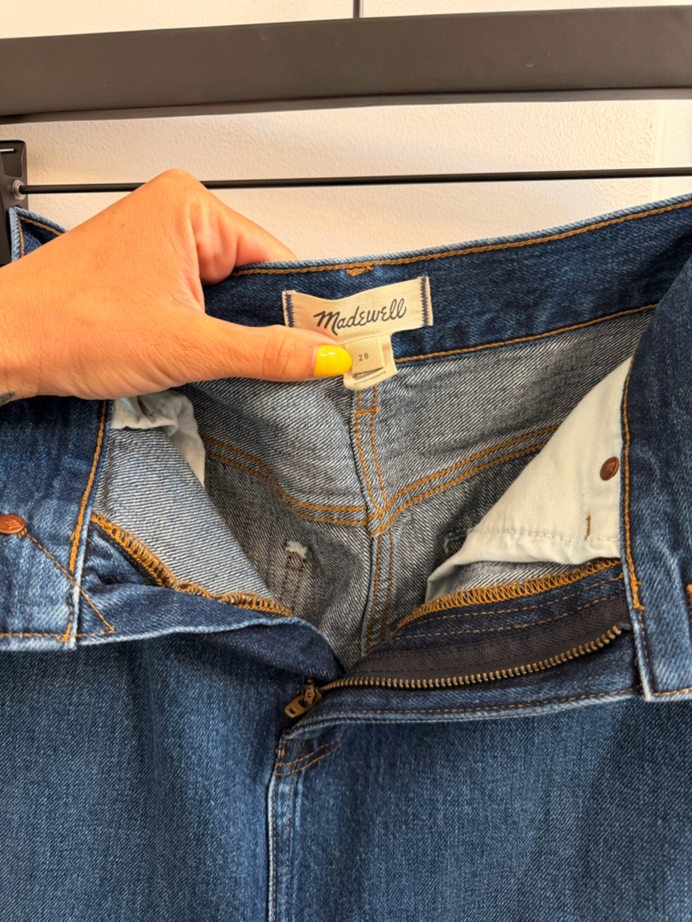 Madewell Denim Front Slit Midi Skirt in Kincord Wash - 28 - Picture 5 of 5